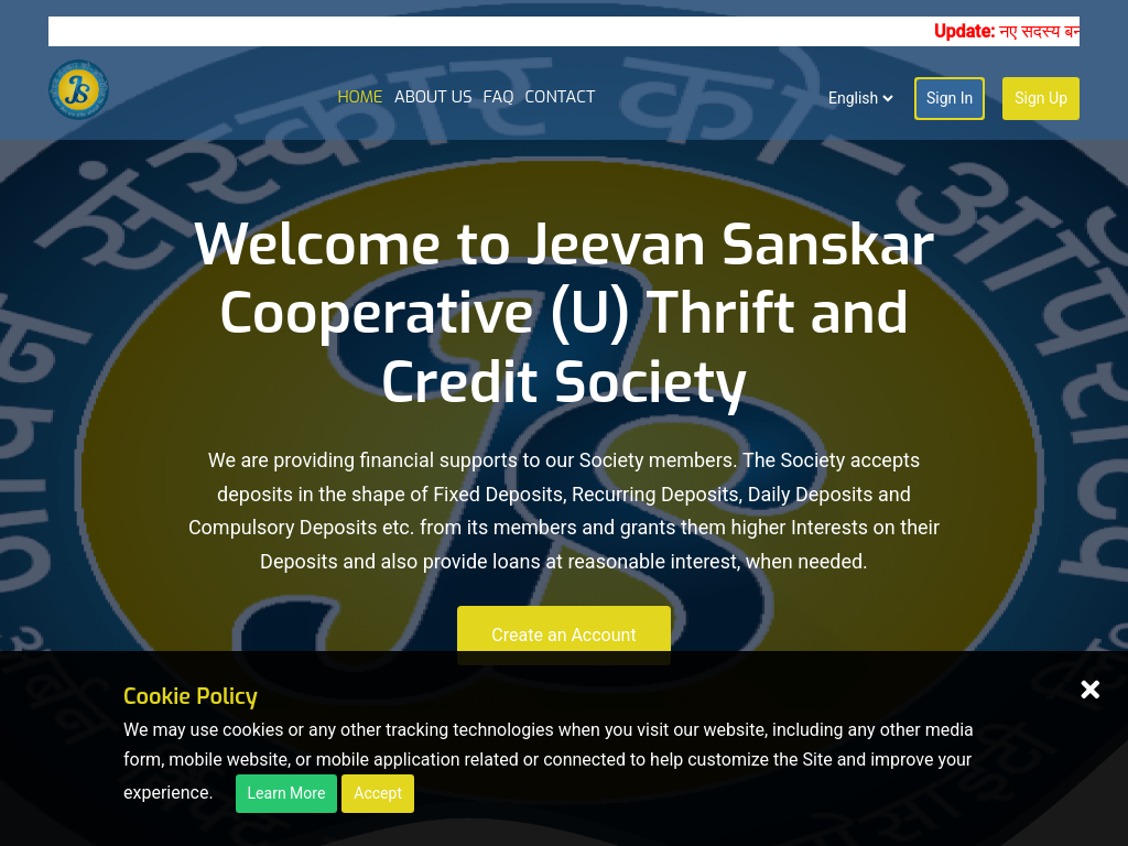 Jeevan Sanskar Co-operative Thrift &amp; Credit Society Limited